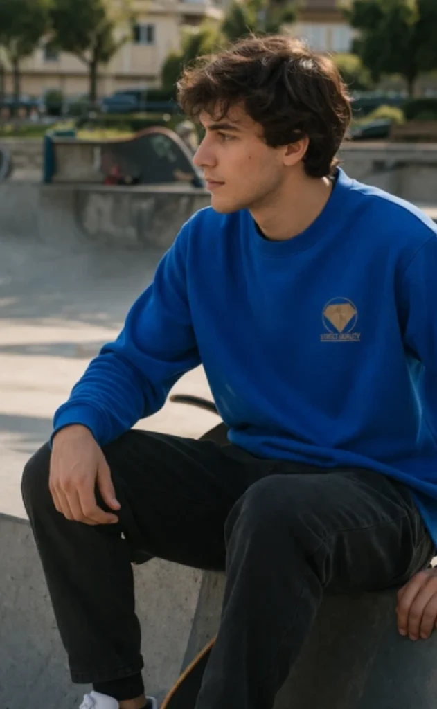 Sudadera azul streeet quality