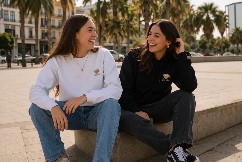 chicas con sudaderas street quality